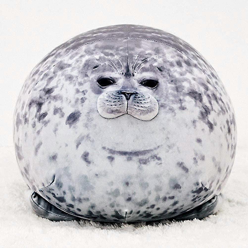 60cm Seal Animal Pillow, Chubby Blob Seal Pillow Cute Seal Stuffed Animal Cotton Plush Toy Pillow Comfortable Soft Seal Hugging Pillow Back Cushion, G