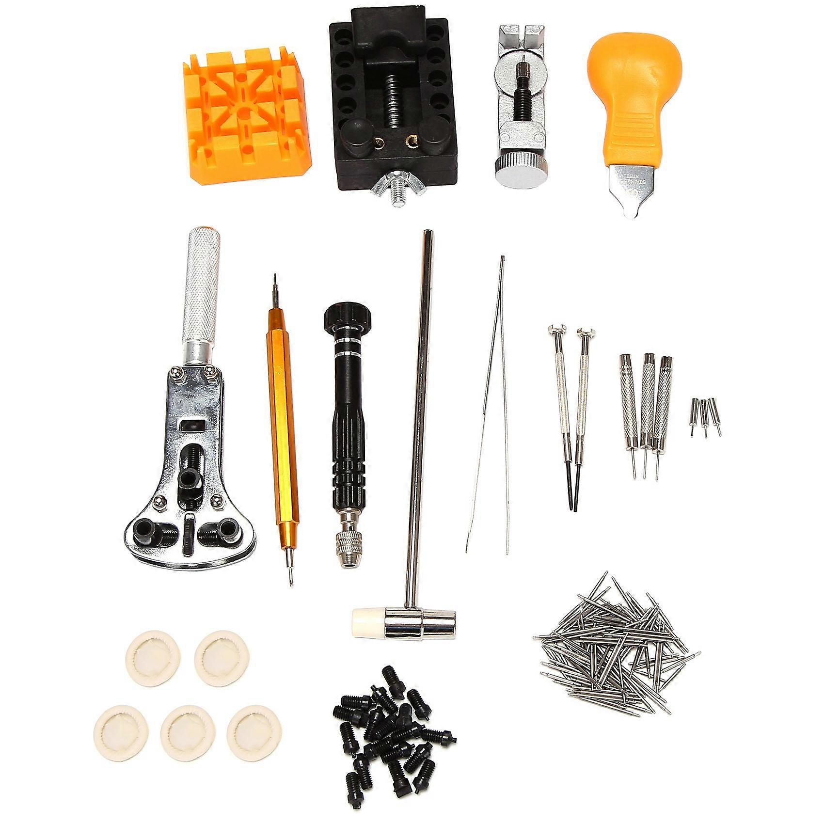 150 Pieces Watch Repair Tool Kit Watch Link Pin Remover Shell Opener Bar Remover Watch Battery Repl