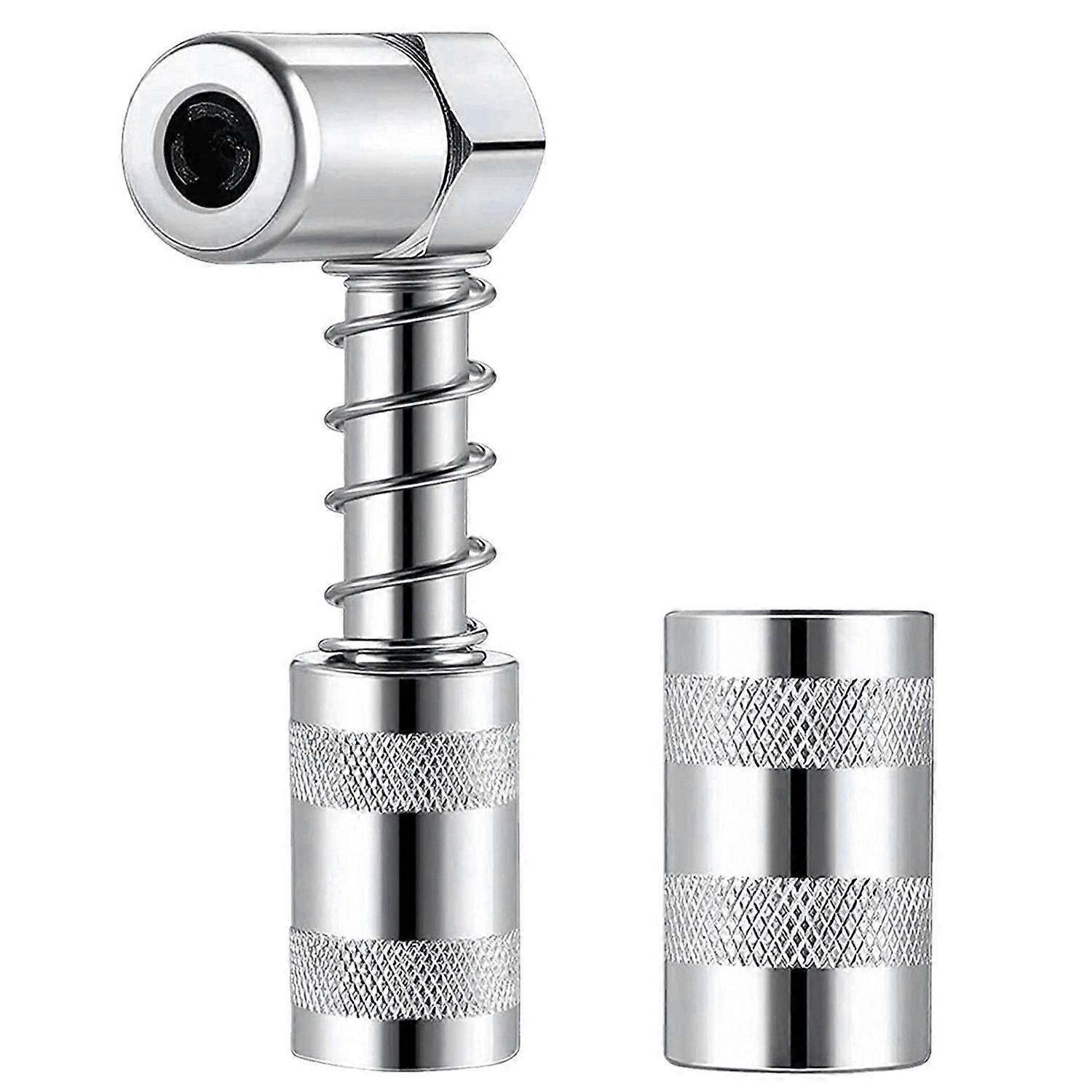 Grease Nozzle Adapter Grease - Accessory 90 Degree Grease Coupler Adapter with Sleeve 3 Jaw Angle G
