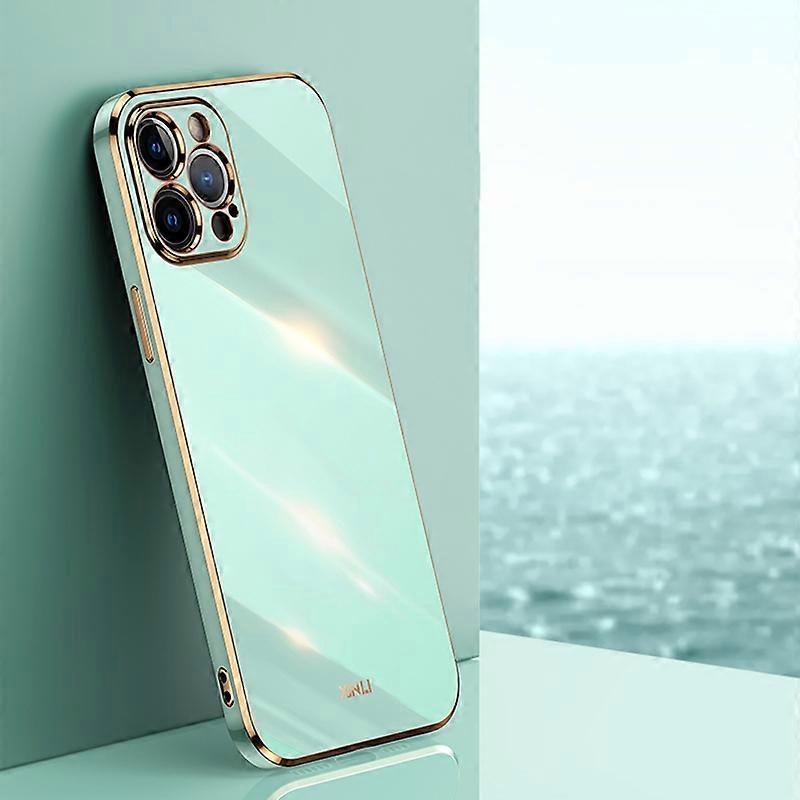 6D Plating Gold Edge TPU Case  For iPhone 12 Pro Max