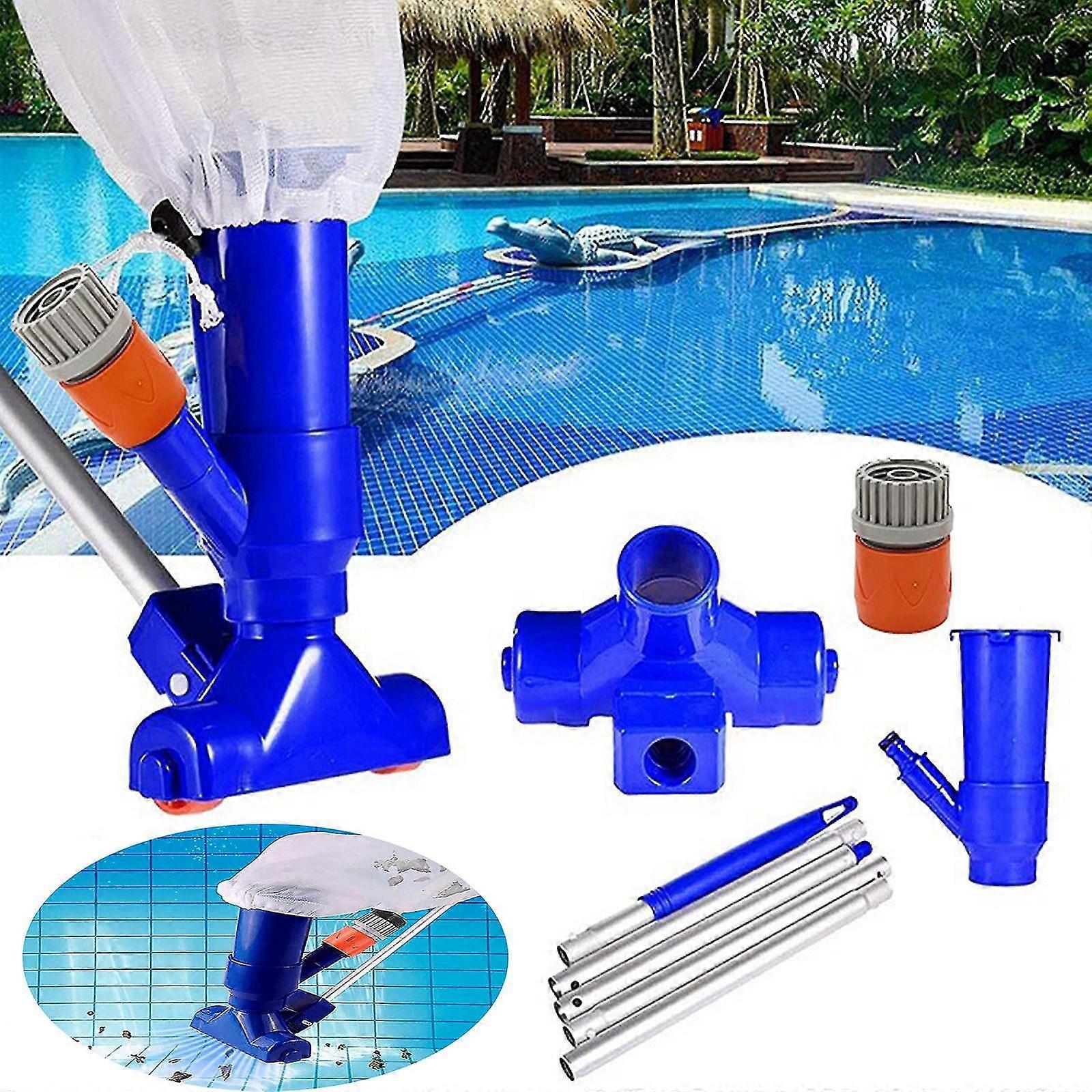 Portable Swimming Pool Vacuum Cleaner Leaf Rake Mesh Frame Net