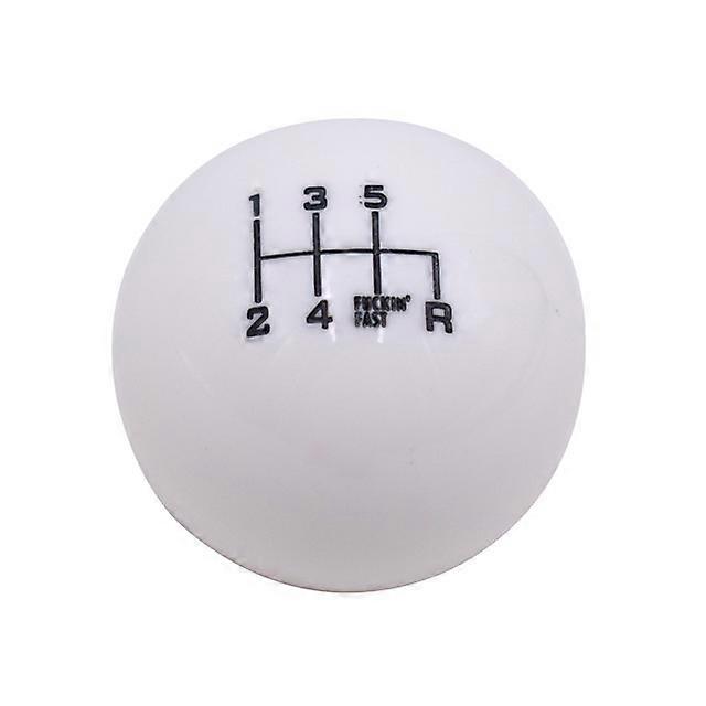 M12X1.25 Thread 5 6 Speed Round Gear Shift Knob Shifter Lever Head