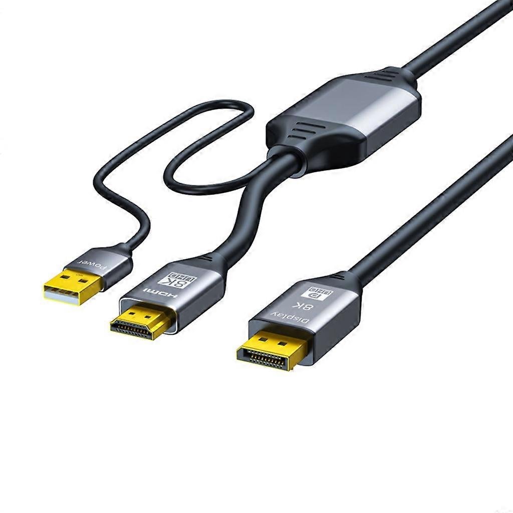 Câble professionnel de conversion de moniteur Display Port compatible HDMI Alimenté par USB