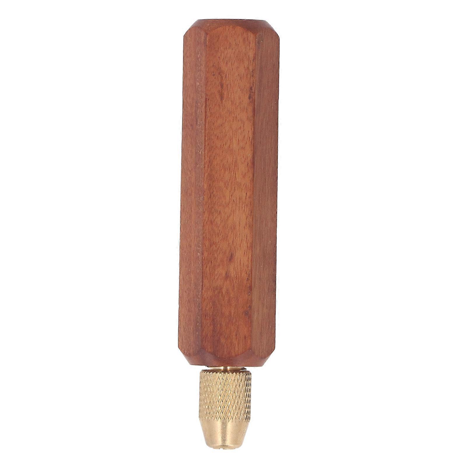 Manual Saw Handle Detachable Non Slip Wooden Grip for Garden and Woodworking Logging Saws Hex Short Type