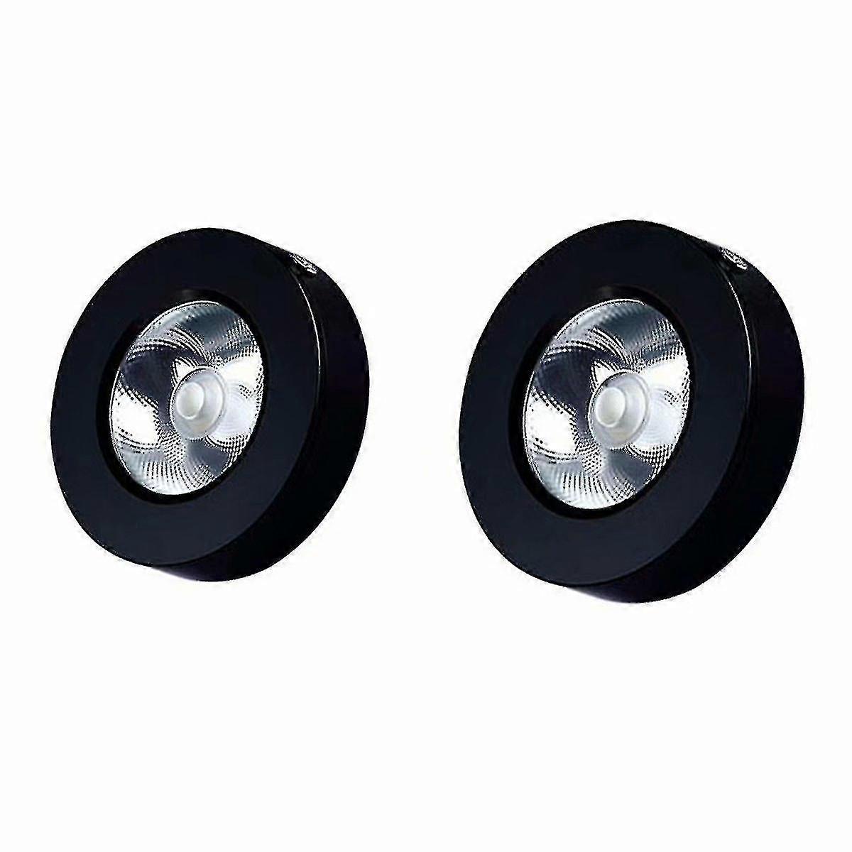 Cabinet Display Led Surface Mounted Spotlight 2pcs (black)