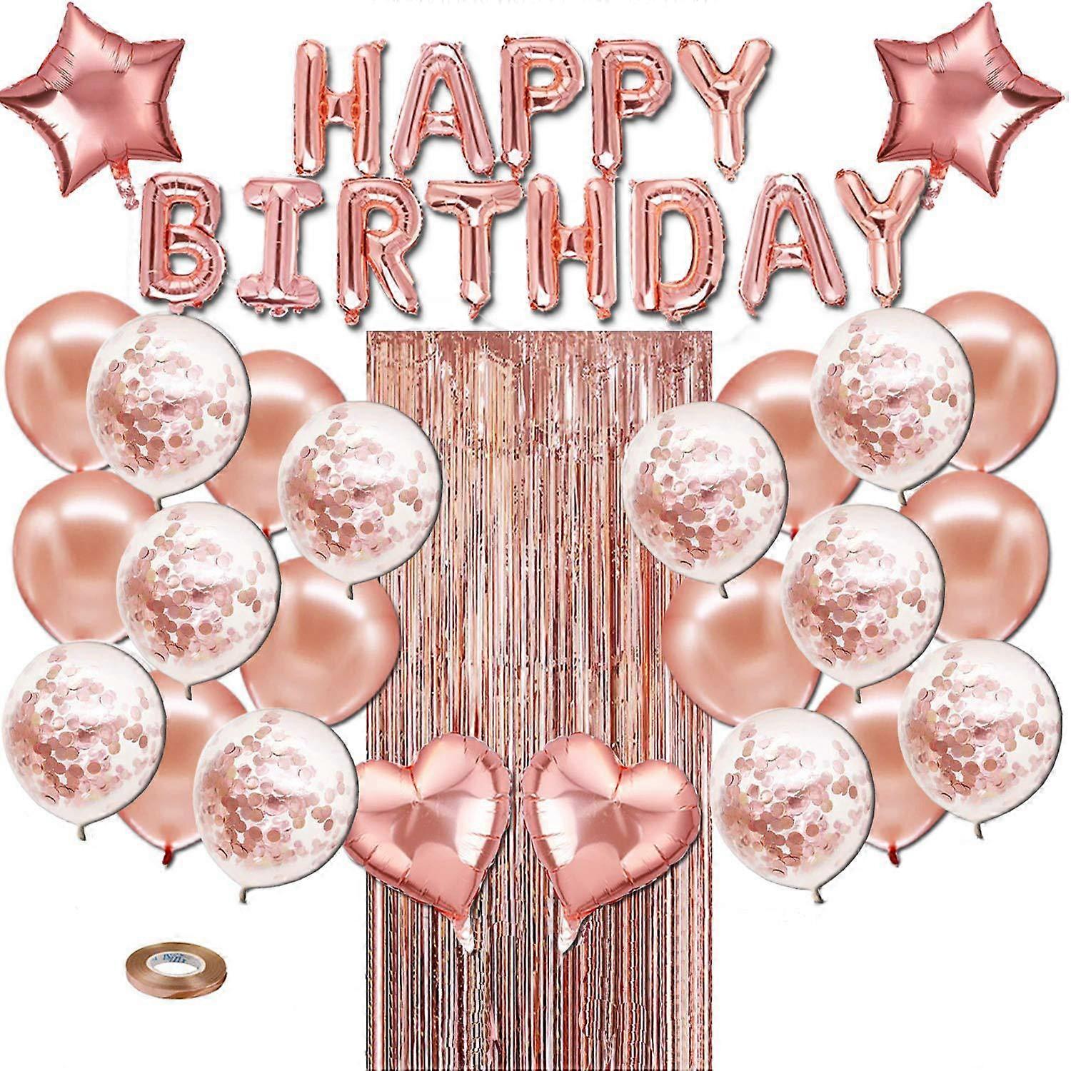 Birthday Party Decoration, Happy Birthday Banner Fringe Curtain
