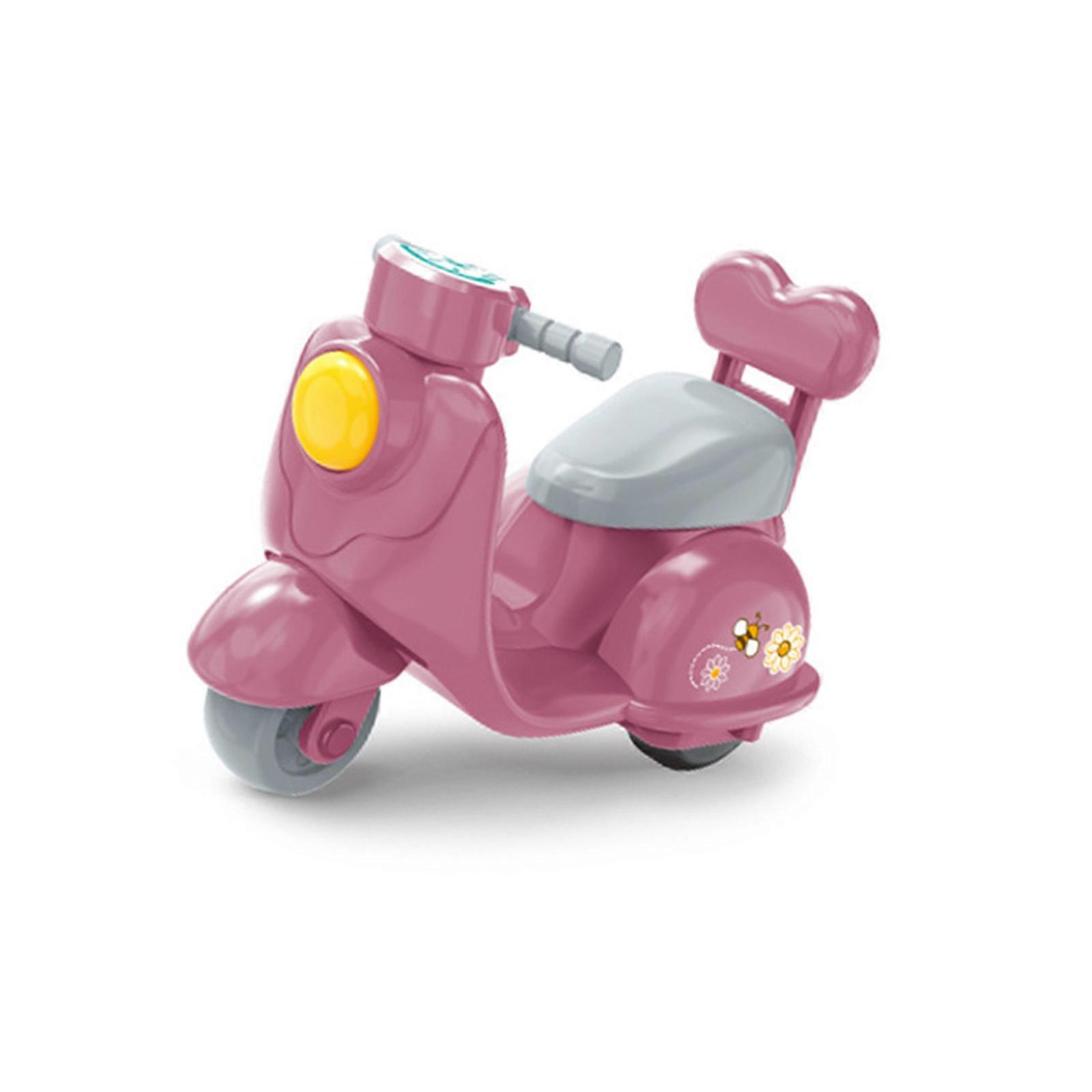 3 Mini Pull Back Vehicle Toy Model Moborcycle Friction Powered Toddler Gift