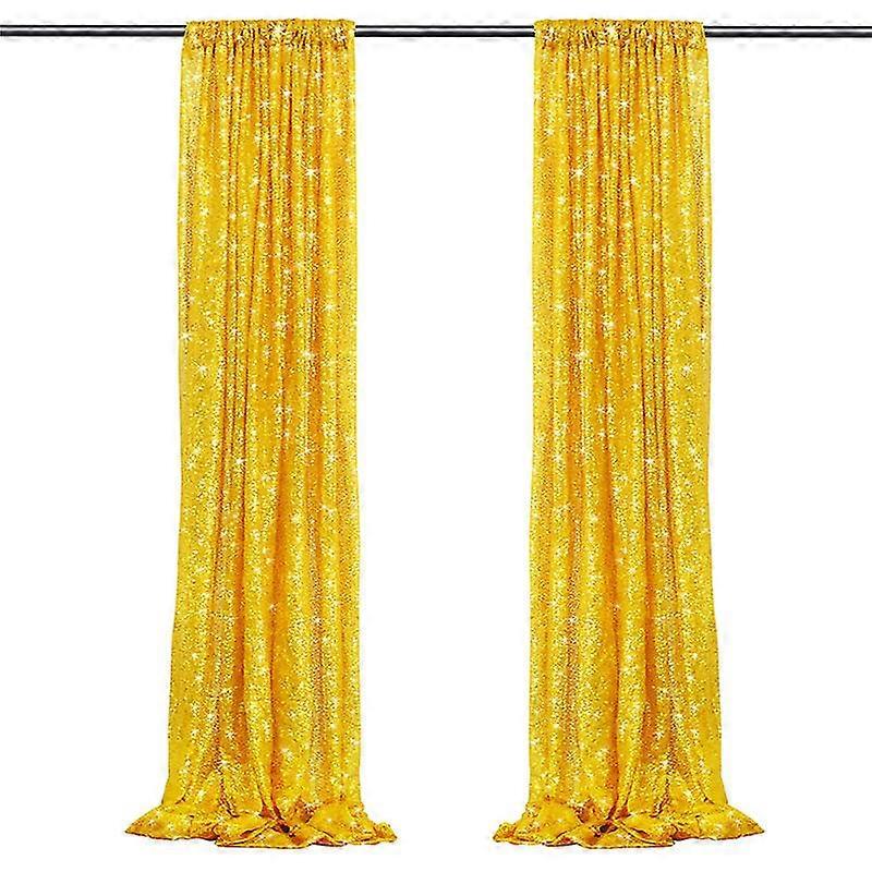 Sequin Backdrop Curtain Panels Stage 2 Pieces Wedding Party Background-MXBC