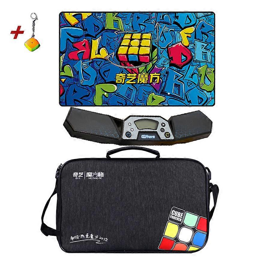 QiYi MoFangGe Magic Cube Timer Accessories Training Mat Competition Bag Speed Cubing Timers  Juguetes Ansiedad' Practice Tools