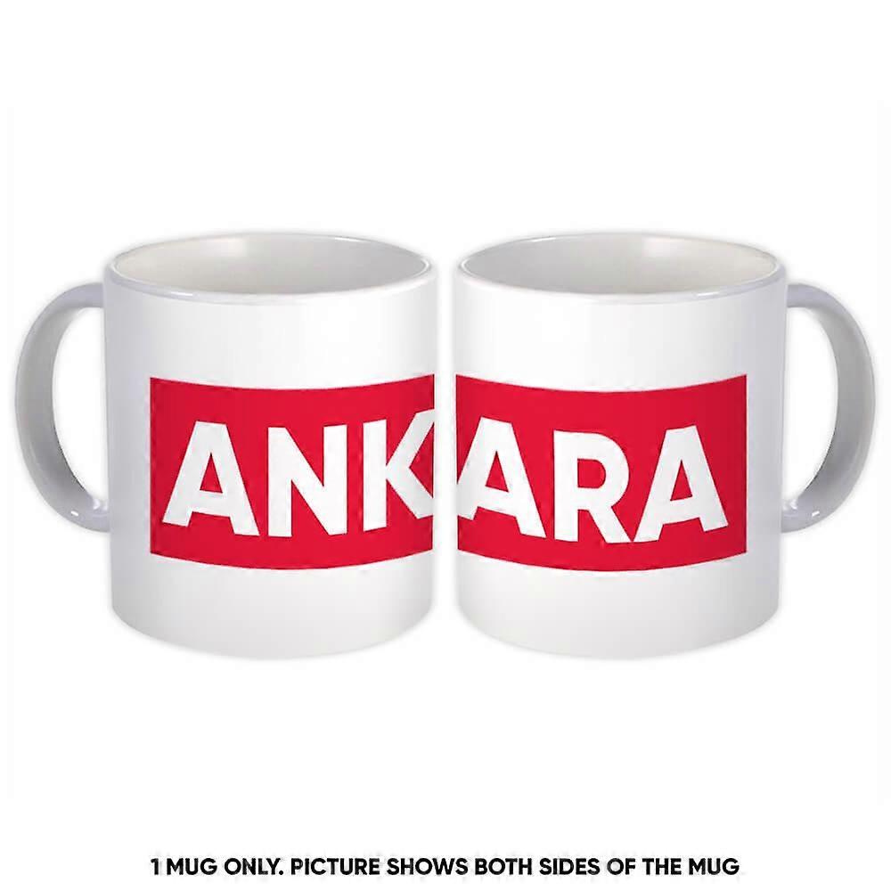 Gift Mug: Ankara Turkey Red