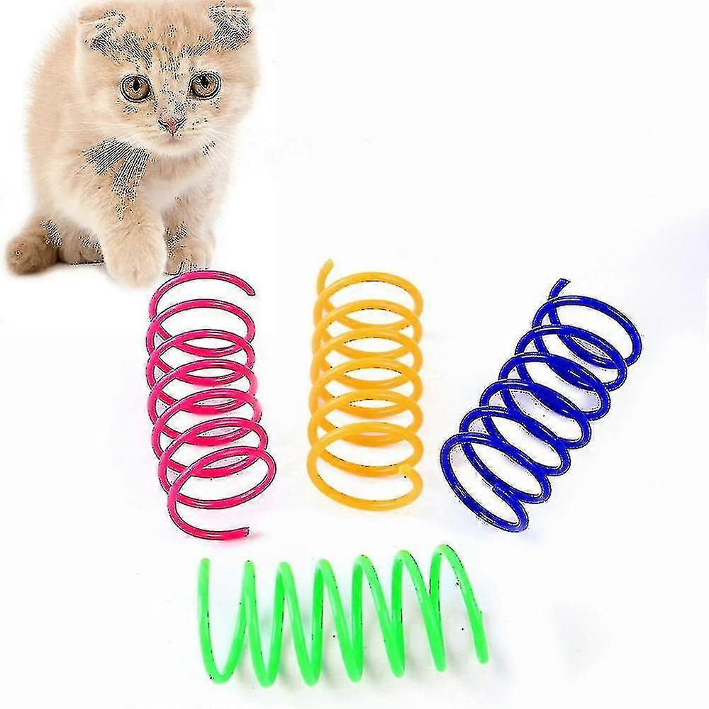 4pcs Colorful Bounce Interactive Cat Toys