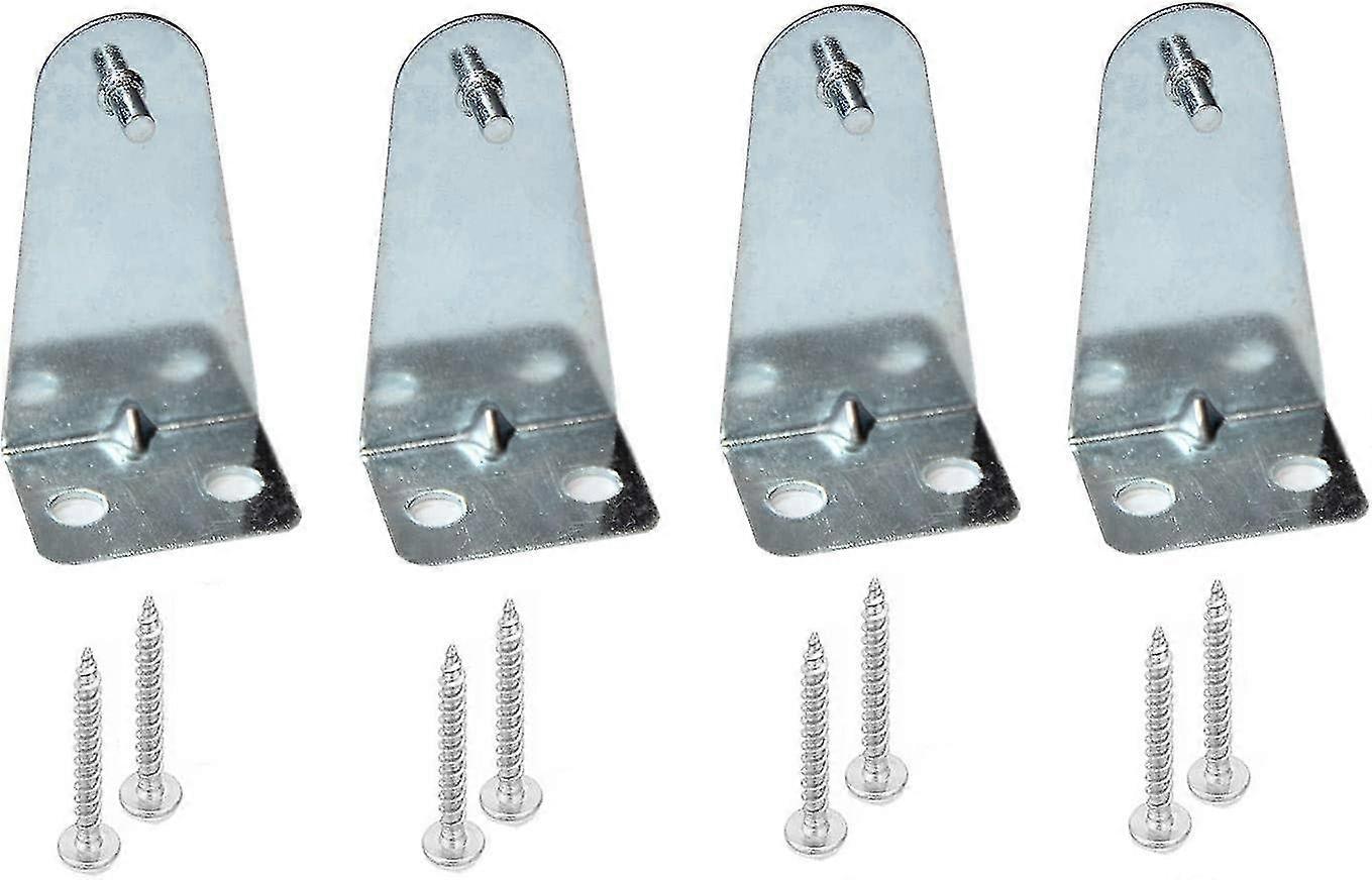 4pcs Hold Down Brackets Metal Blind Brackets Bottom Rail Bracket Replacements For Horizontal Blinds And Window Blinds