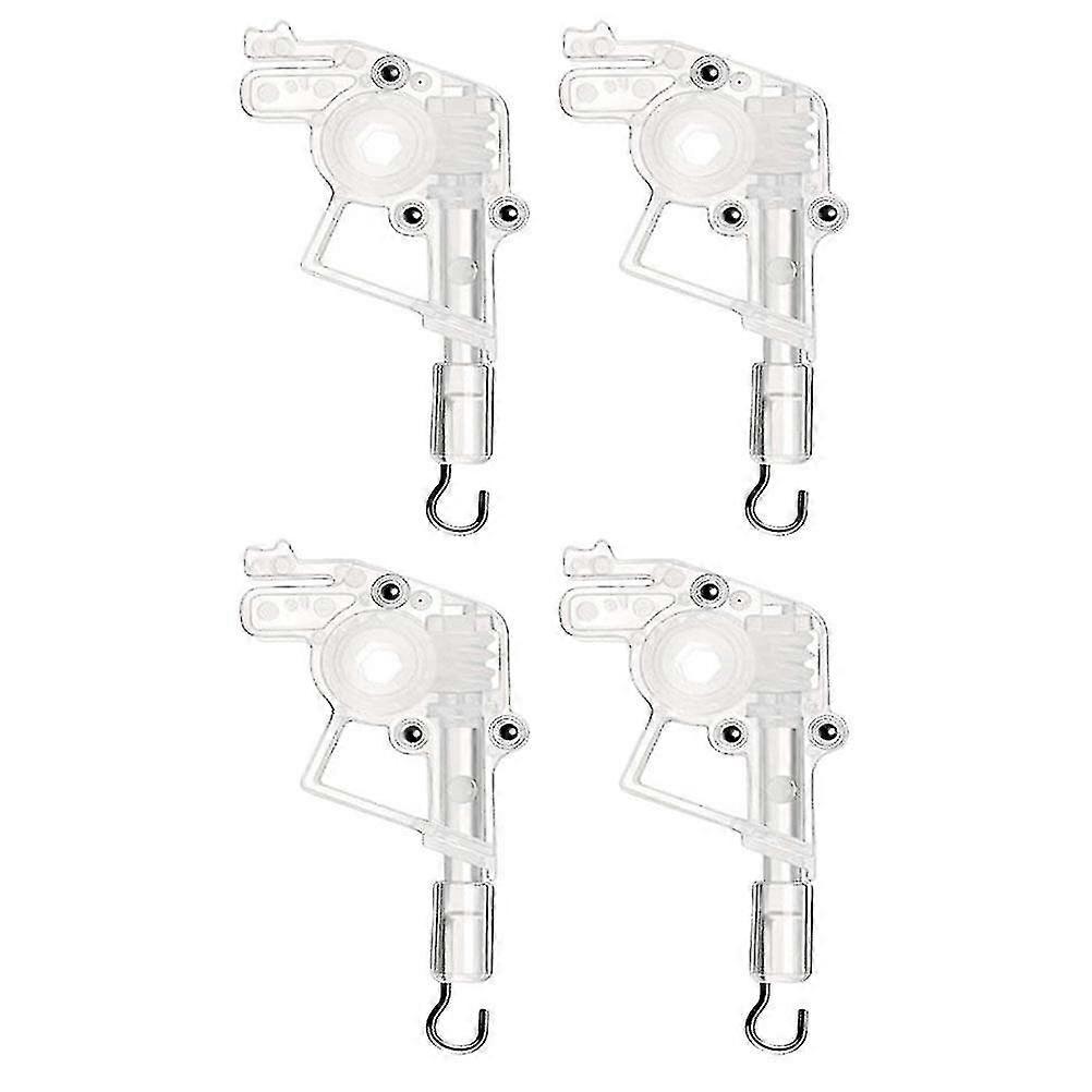 4pcs Wand Tilter For Horizontal Blinds Hexagon Shaped Gear Hook Connection Transparent