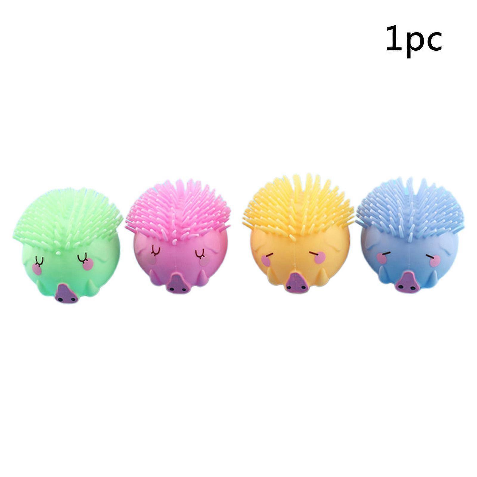9x10x8.5cm Cute Inflatable Flashing Wild Boar Decompression Toy TPR+LED