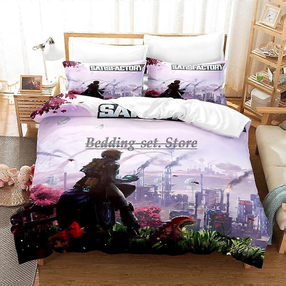 a4886 Lençóis Satisfatório Conjunto de Cama Conjunto de Cama Aldult Kid Quarto Conjuntos de Capa de Edredom Conjunto de Lençóis de 3 Peças (1 Capa de Edredom + 2 Travesseiros Sha