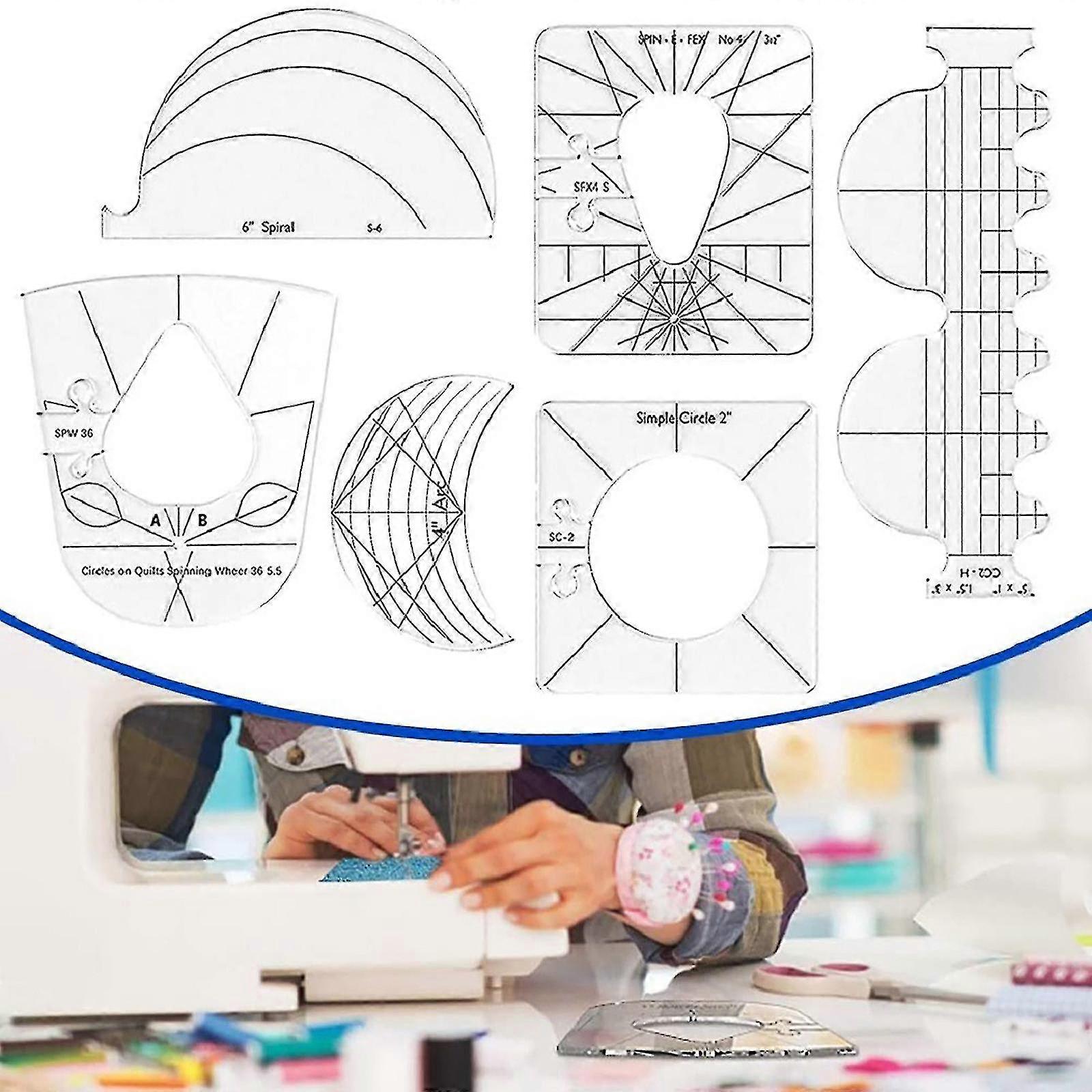 Multifunctional Special-shaped Sewing Patch Ruler Plastic Ruler Sewing Ruler Patchwork Tool