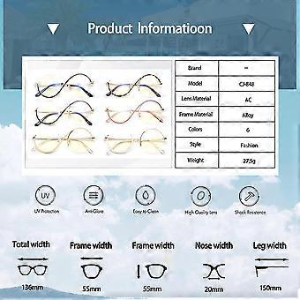 Tofox Retro Brillengestell Rund - Klare Linse Ohne Stärke Für Damen & Herren