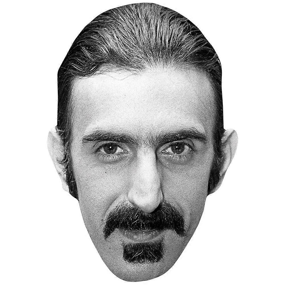 Frank Zappa (BW) Celebrity Mask, Flat Card Face