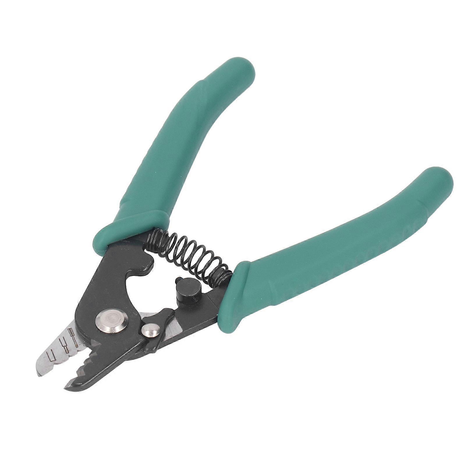 Fiber Optic Wire Stripper Pliers Precise 3 Port Stripping Tool with Comfortable Ergonomic Grip for Accurate Cable Preparation