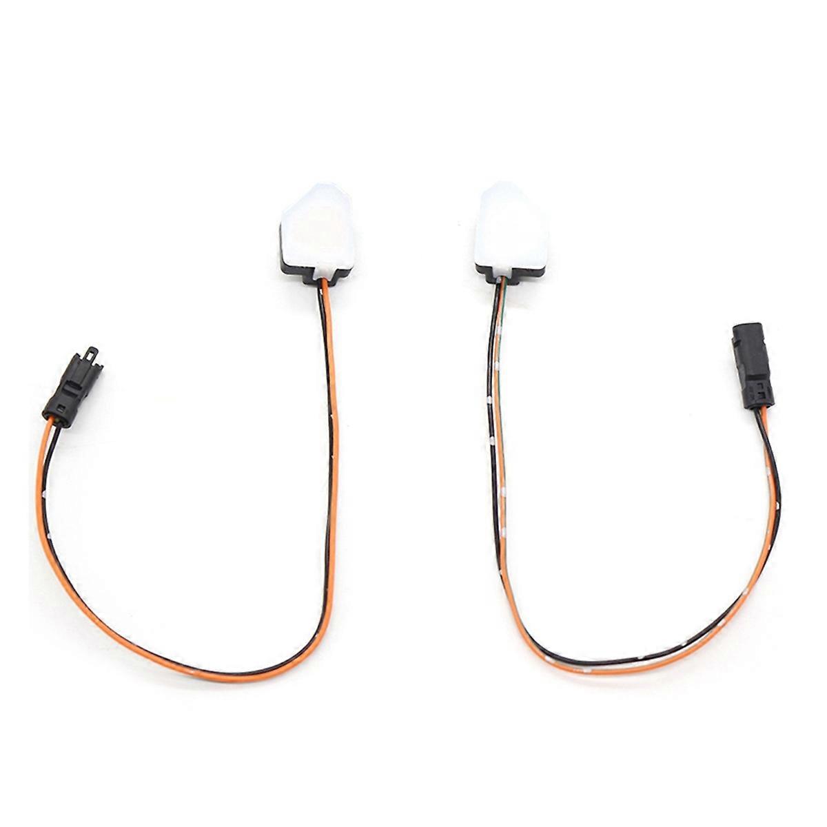 1 Pair Red Blind Spot Monitor Detection Distance Assist Light Lamp for BSD BSA Car Side Mirrors