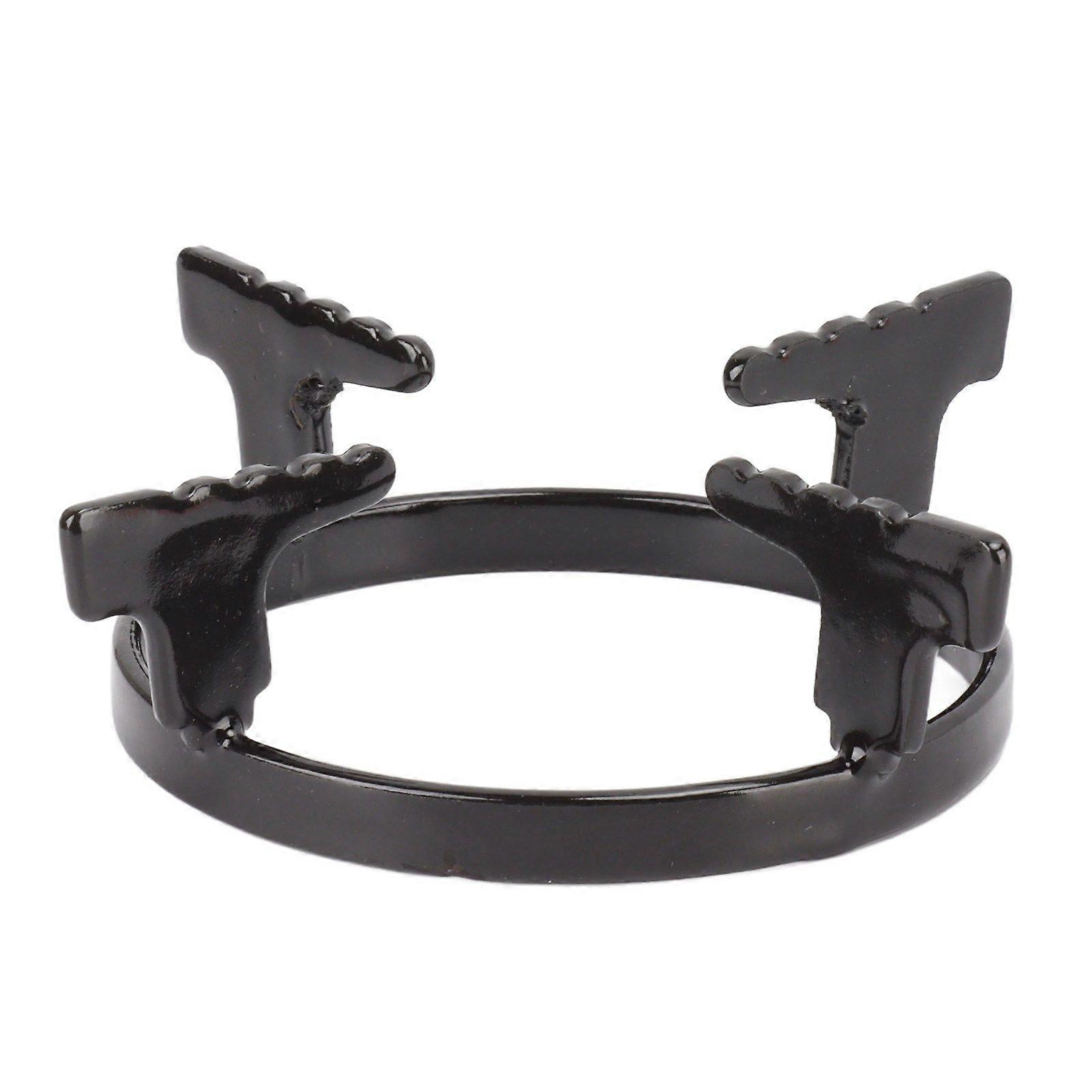 Støpejerns wok-stativ i rustfritt stål, bærbart gasskomfyrstativ for kjøkken, rustforebyggende