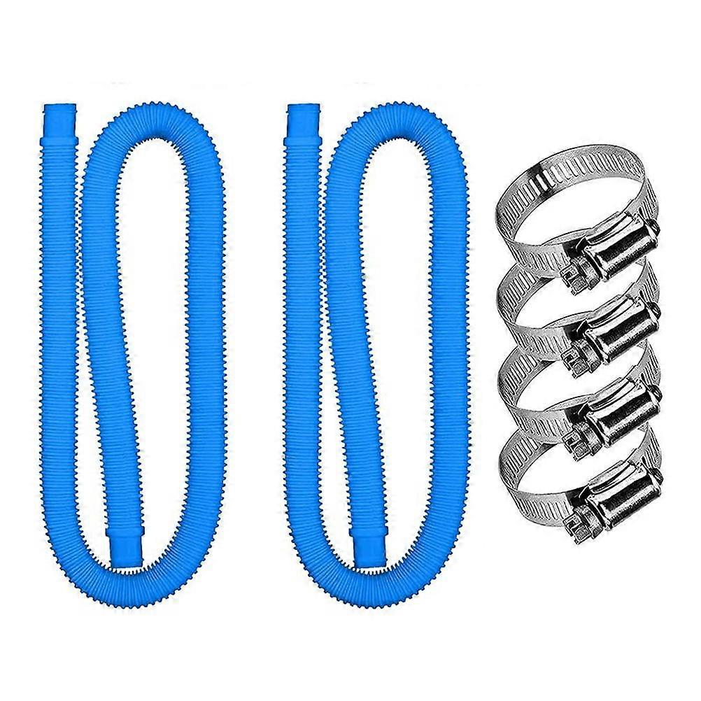 Swimming Pool Replacement Hose and Clamp Pool Filter Pump Replacement Hose Compatible for 300GPH 330GPH Pump