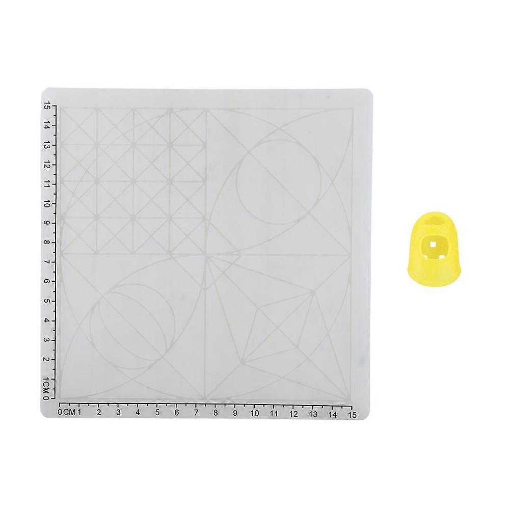 3D Printing Pen Silicone Design Mat MultiShaped Basic Template with Heat Proof Finger Cap(C)