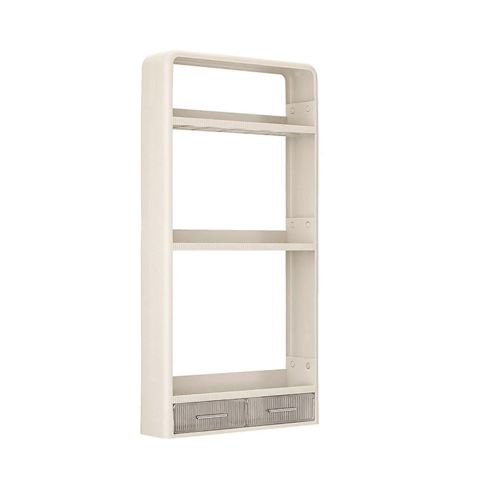 3 Layers Spice Rack Organizer Multifunctional Seasoning Storage Rack with Hooks for Kitchen Food Pantry