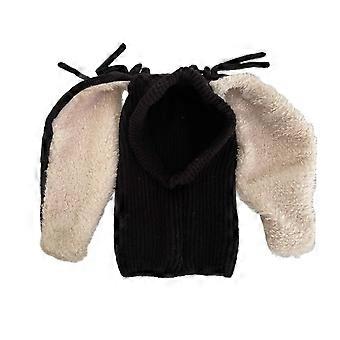 New Year Christmas Cosplay Rabbit Ear Balaclava Hat for Women Men Keep Neck Warm Hat Cold Weather Skiing Hiking Supplies  Red