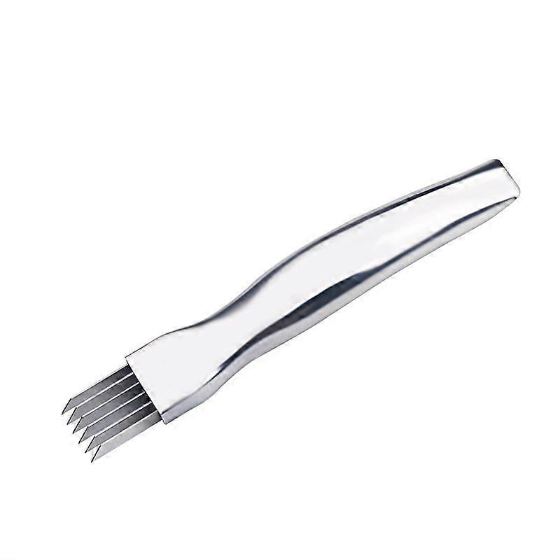 Edelstahl Zwiebelschneider Zwiebelschneider Schredder Zwiebelschneider Zwiebelschneider Zwiebelmesser Zwiebelsämlingsmesser Küchenhelfer Küchenartefakt
