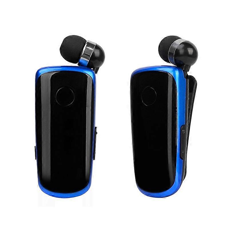 K39 Wireless Bluetooth Headset CSR DSP chip In-Ear Vibrating Alert Wear Clip Hands Free Earphone (Blue) BLUE