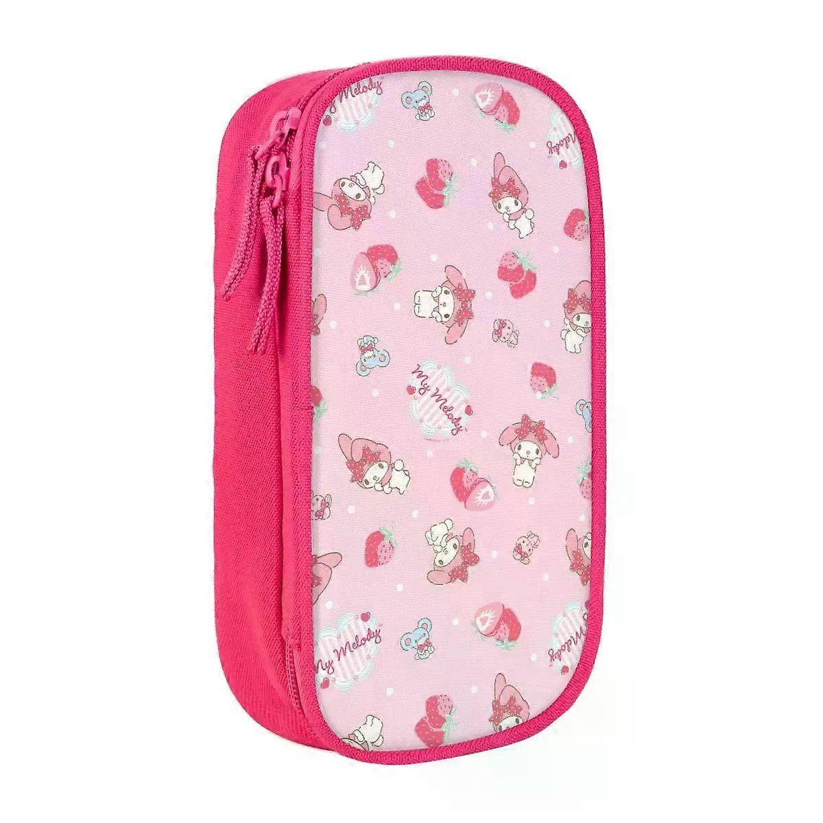 f1102 الوردي بلدي لحن نمط مقلمة جديد لطيف الكرتون القلم مربع حقائب طالب تخزين كبير مدرسة قلم رصاص مربع jbfq1102