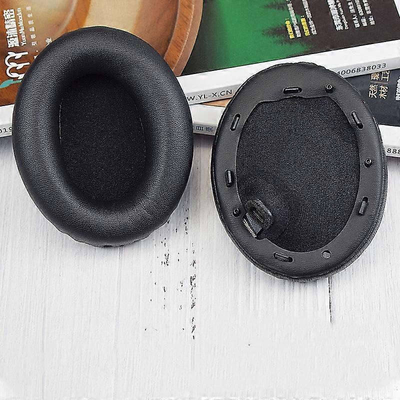 ソニーWH-1000XM4用2pcsPUレザーイヤーパッド、カラー:ブラック+バックルWH-1000XM4(ブラック+バックル)