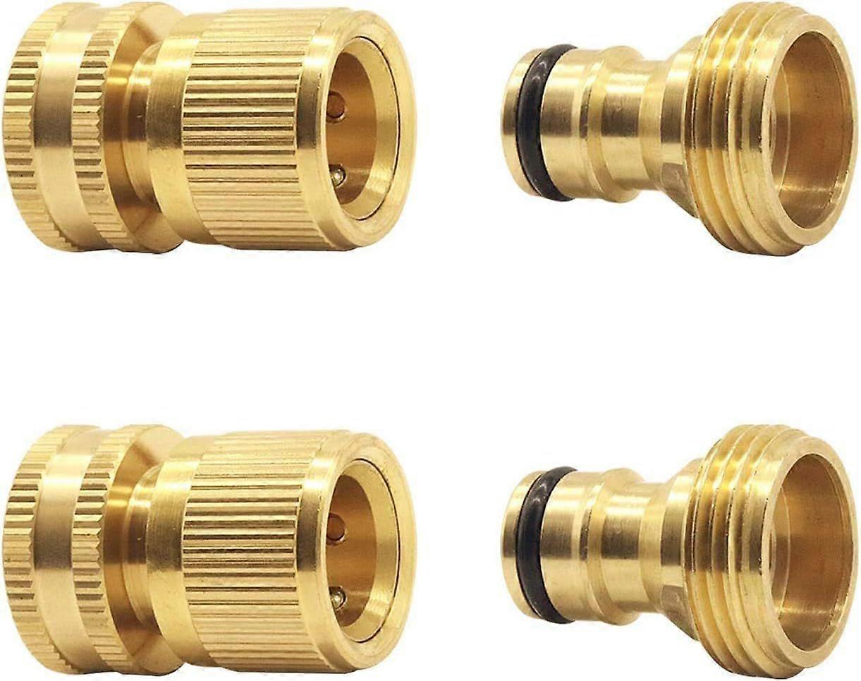 Expandable Garden Hose Connector Flexible Hose Fitting(2SETS)