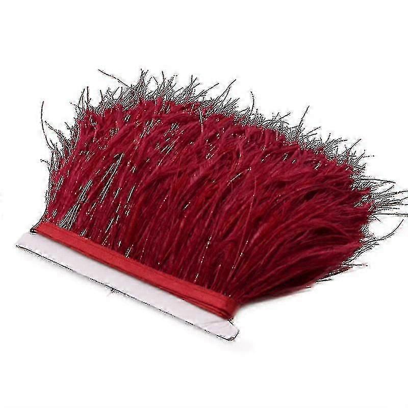 2 m Straußenfedern Trim Federn Band Selvage