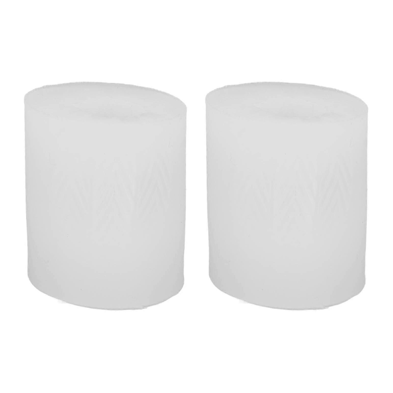 2pcs Egg Candle Silicone Mold 3D Realistic Soft Resuable White Egg Candle Mold for Easter