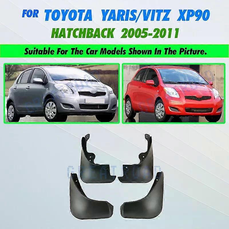 Exquisite Mud Flaps For Toyota Yaris Hatchback Hatch 2005-2011 Vitz Daihatsu Charade Mudflaps Splash Guards Mudguards 2006 2007 2008 2009