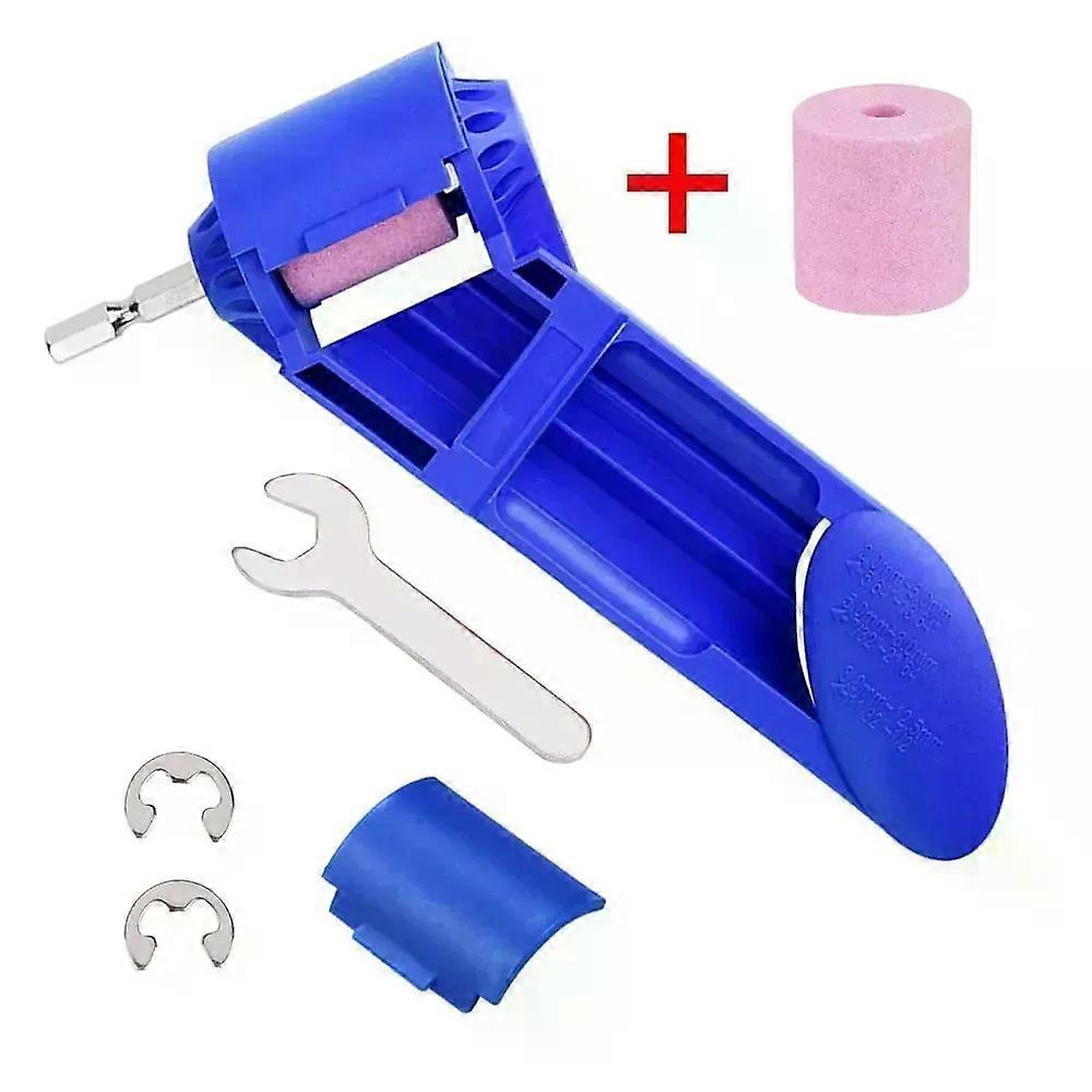 2-12.5Mm Corundum Grinding Wheel Bit Tool Portable Drill Bit Sharpener Twist Drill Bit Sharpening Machine Blue Or Orange