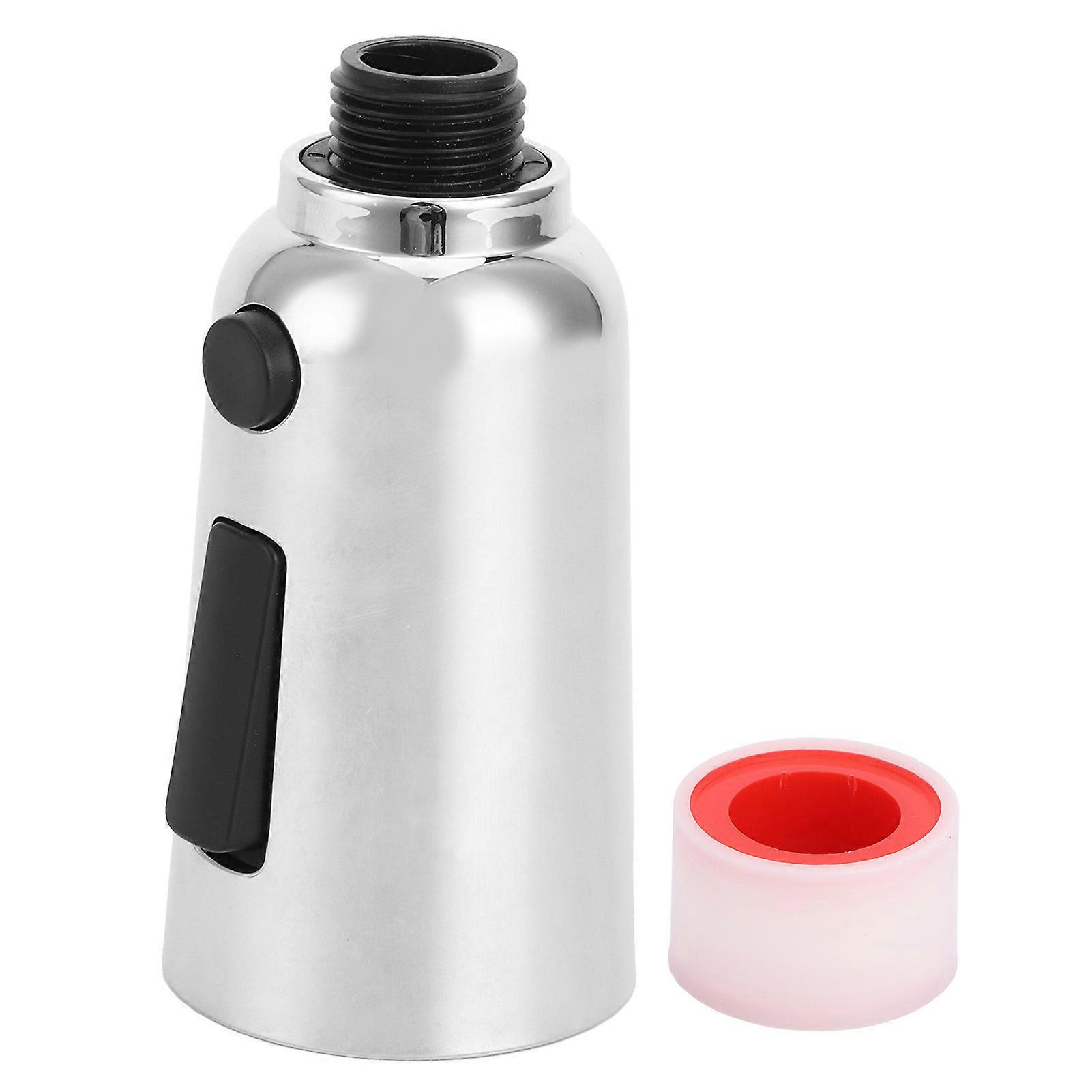 G1/2 Faucet Pull Out Nozzle Replacement, 3 Function Kitchen Sprayer Head, Compatible with Standard Faucets, Durable Material