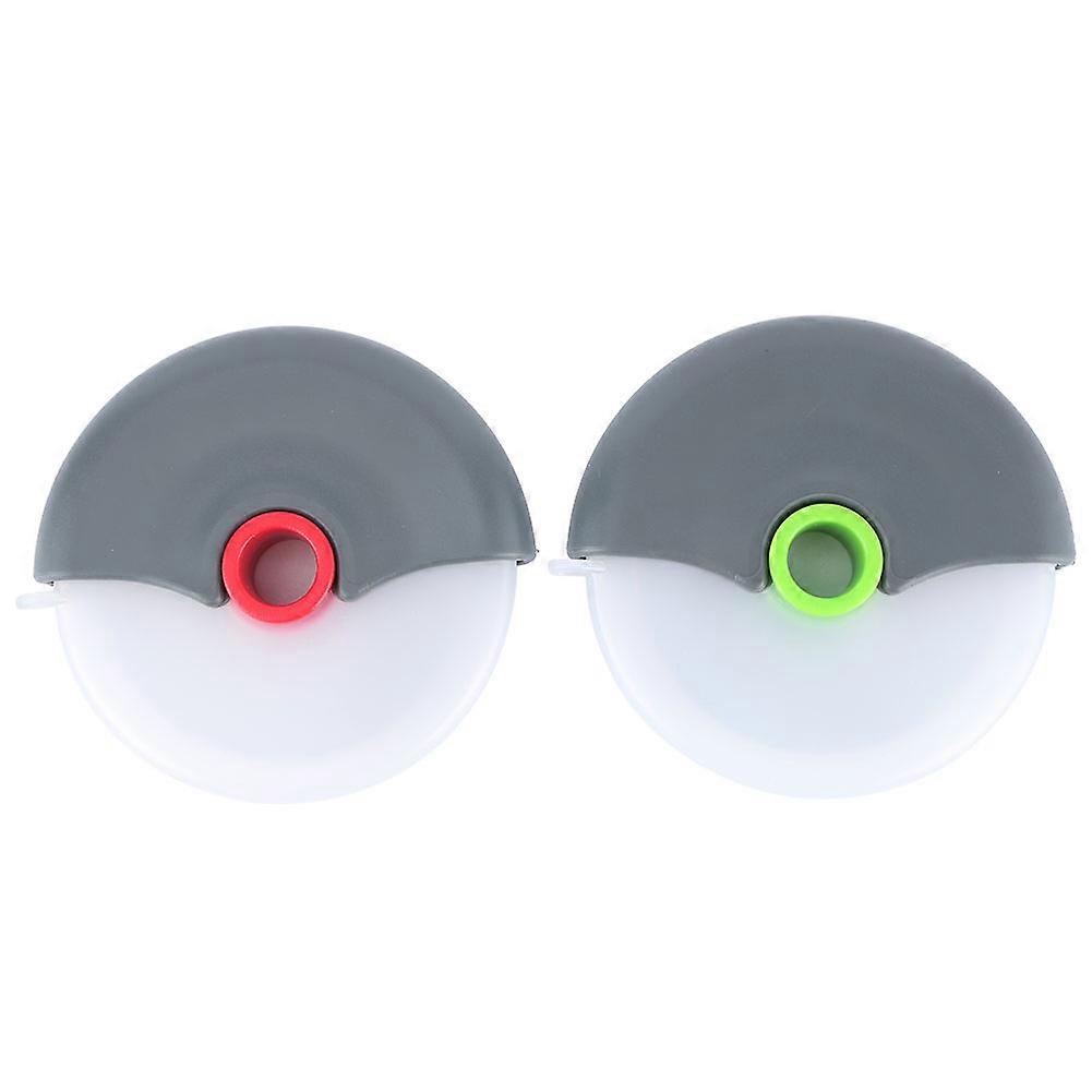 Stainless Steel Pizza Wheel Cutter Set - 2 Pcs Round Knife for Kitchen Baking, Durable and Sharp Pizza Slicer