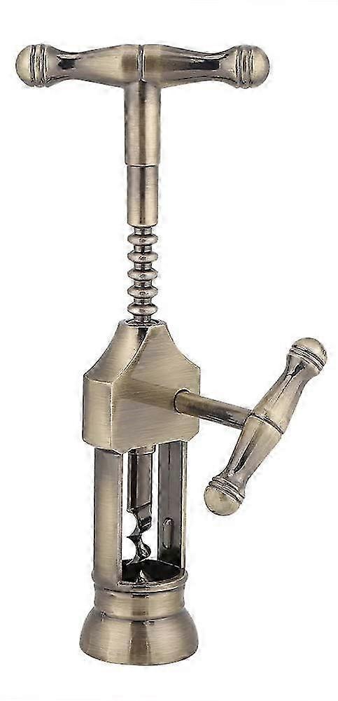 Corkscrew, Heavy - Duty Manual Wine Bottle Opener with T - shaped Handle and Lever for Easy Cork Removal
