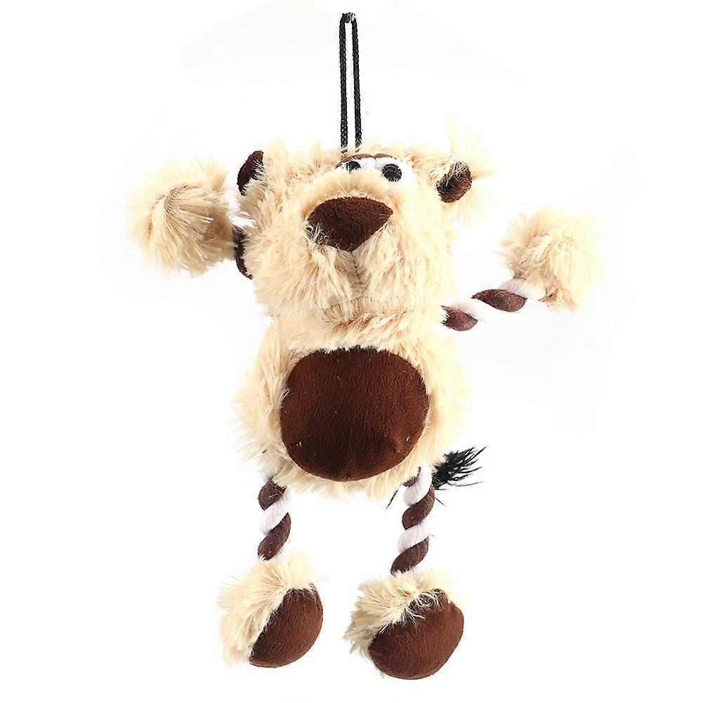 Soft Plush Dog Chew Toy for Teeth Cleaning, Interactive Training, Biting, and Chewing - Safe for All Breeds