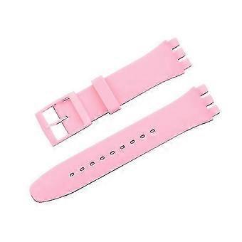 Silikonarmband für 12/17/19/20mm Trigeminus 12mm Hellrosa