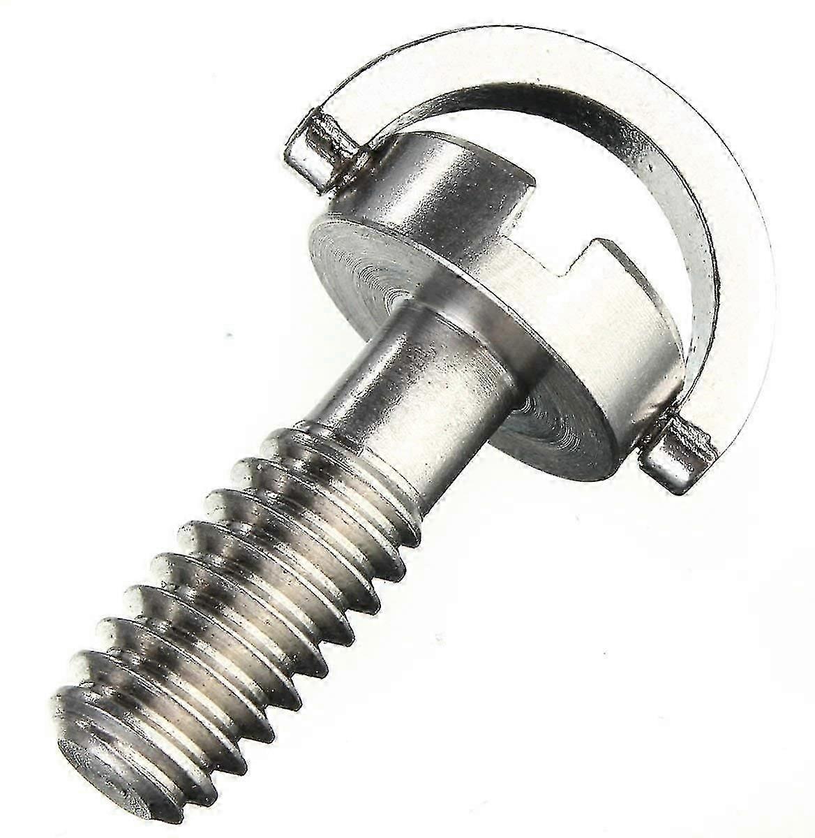 2st Rostfritt stål Platt huvud D Axel D Ring 1/4" Monteringsskruvadapter för Dslr Kamera/ stativ / monopod / qr Quick Release Plate (typ 2)