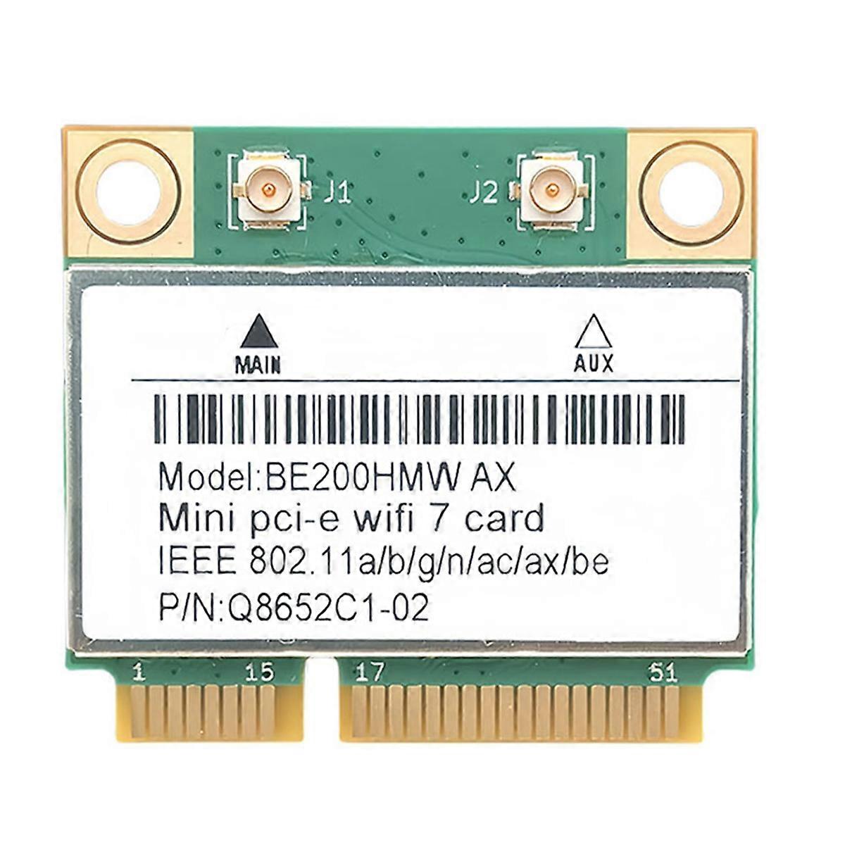 WiFi 7 PCI-E WiFi Card BE200 BE200HMW 8774Mbps 2.4G/5G/6Ghz for Bluetooth 5.4 802.11BE Network Adapter No Antenna