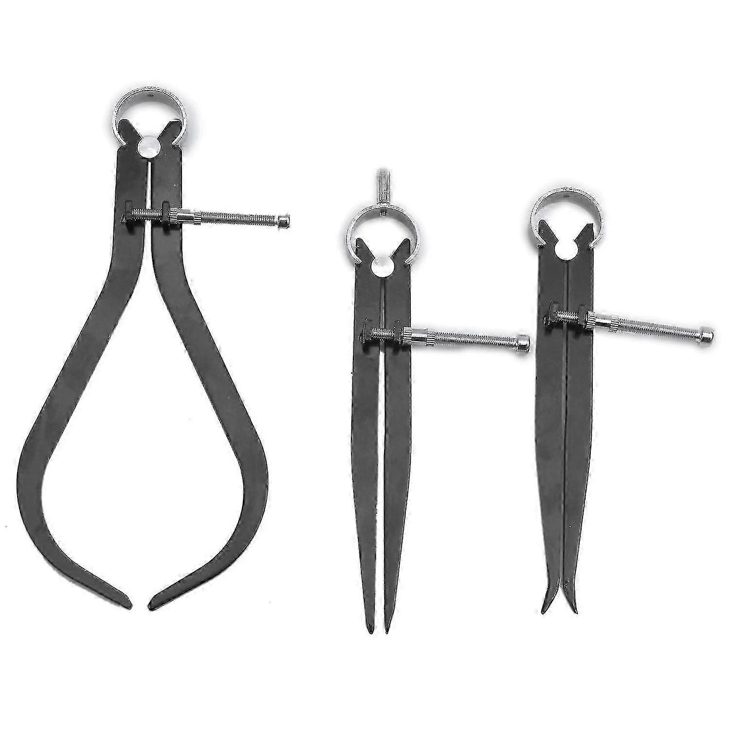 Spring Inside Outside Divider Caliper Set 7.8-inch Machinist Tools 3-pack