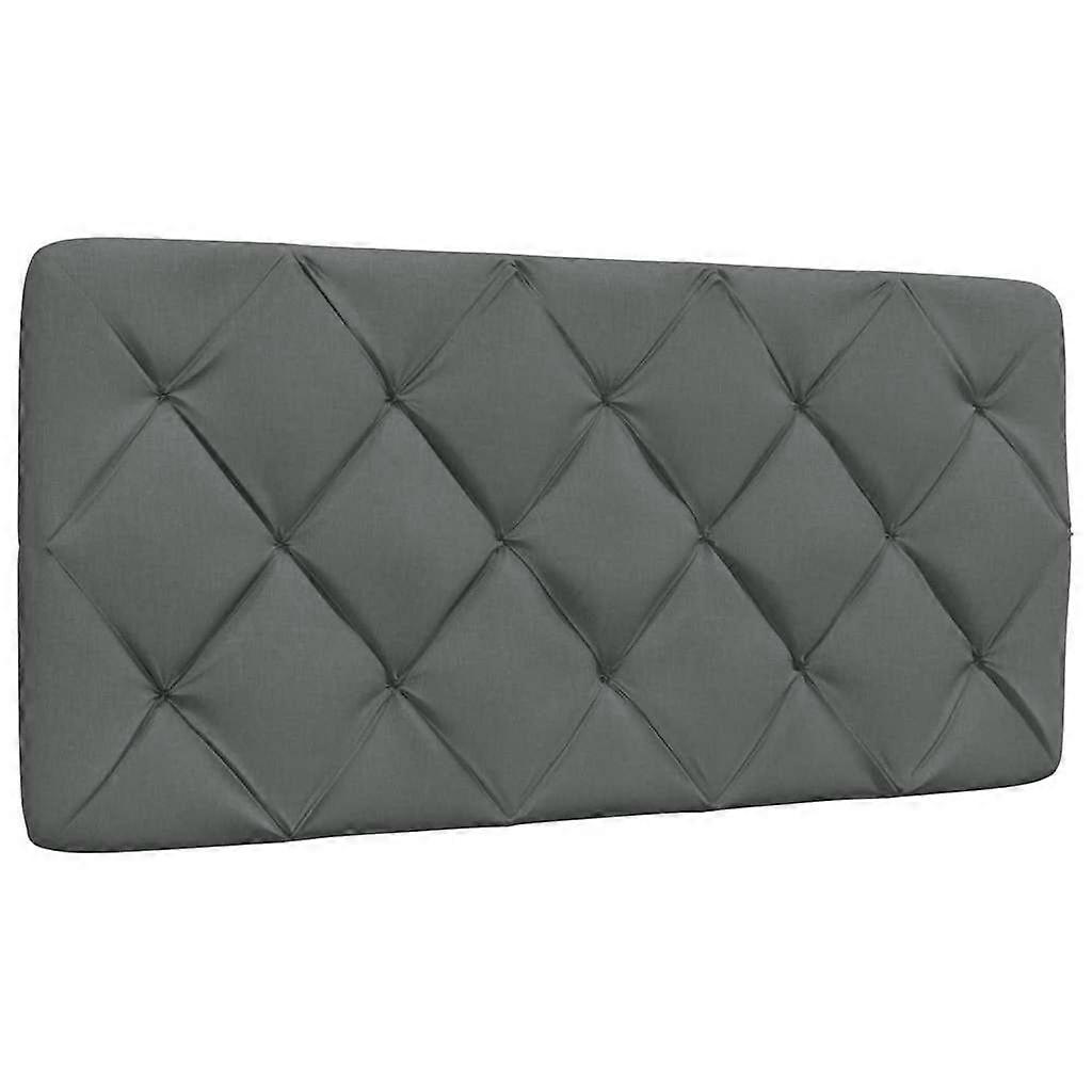 Headboard Cushion Dark Grey 100 cm Fabric