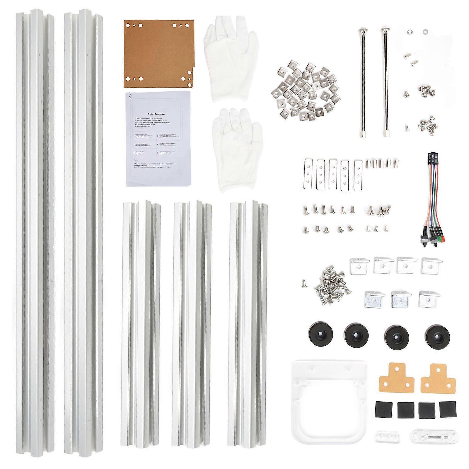 ITX Computer Open Case Bracket Good Heat Dissipation Split Hardware Structure Aluminum Alloy DIY Bare Frame for Home