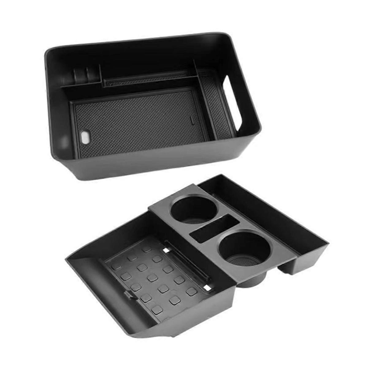 Lower Center Console Organizer Armrest Storage Box Tray Kit