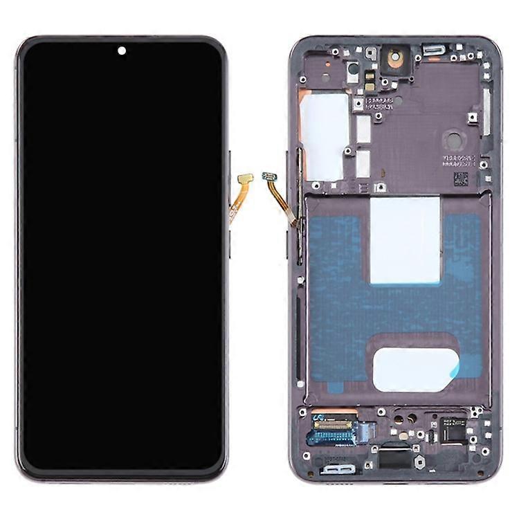 Compatible For Samsung Galaxy S22 5G S901B OEM Grade S AMOLED Screen and Digitizer Assembly + Frame (Without Logo)